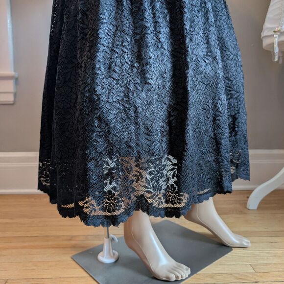 Vintage Scott McClintock Gothic Gown Black Dress Southern Belle Witchy Regency - Picture 8 of 13